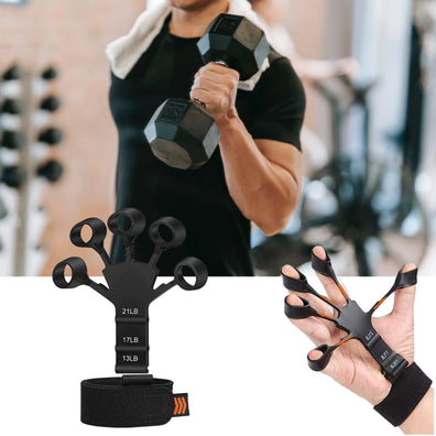2Pcs Silicone 6 Resistant Level Finger Strengthener Grip Strength Trainer